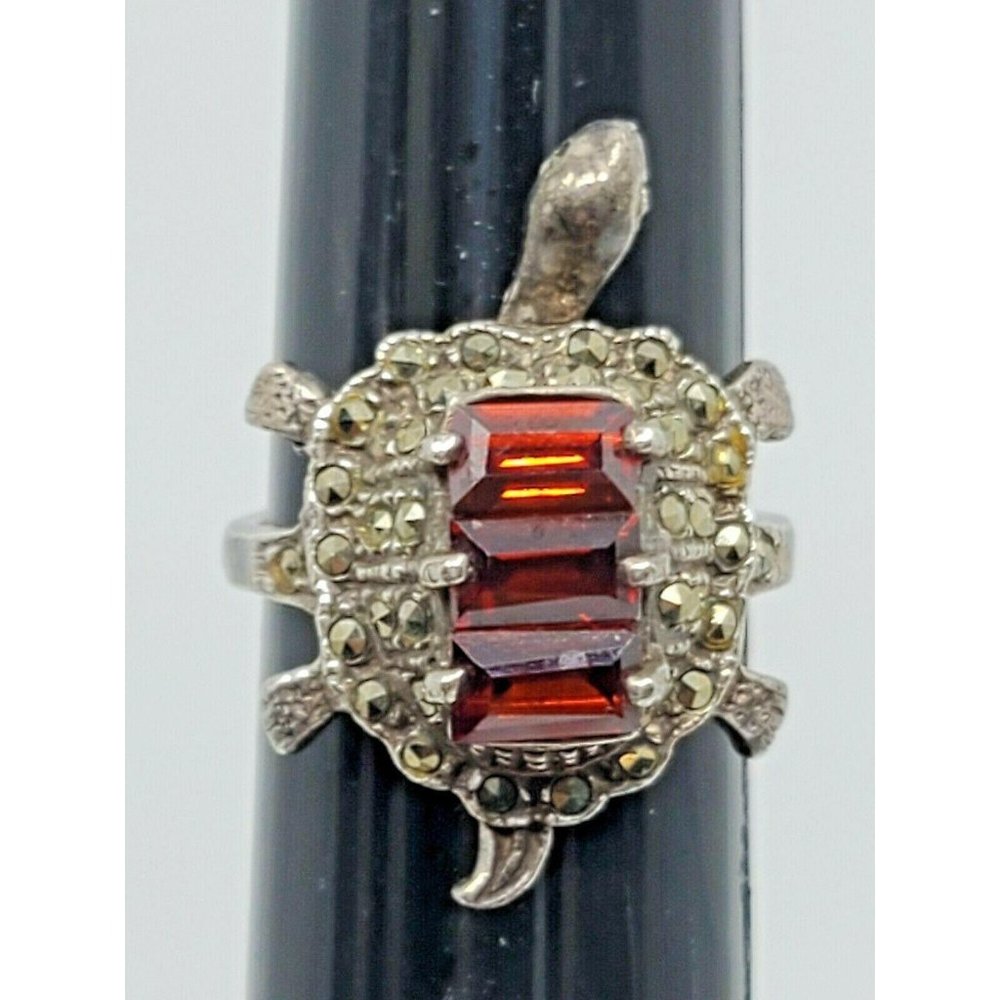 925 Sterling Silver Vintage Women's Hematite Swive